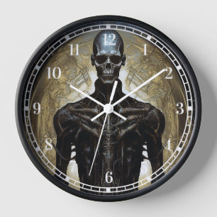 Horloge Undead Cyborg Sci-Fi Horror Art