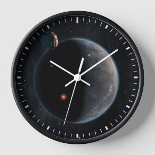 Horloge Une Planète Comme La Terre Riche En Carbone Et Sèc