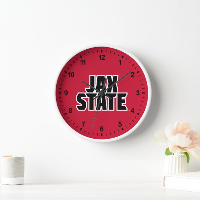 Horloge Université d'État de Jacksonville JAX STATE Texte  (Maison)