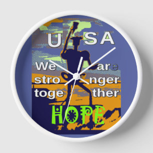 Horloge USA Hope Stronger Together