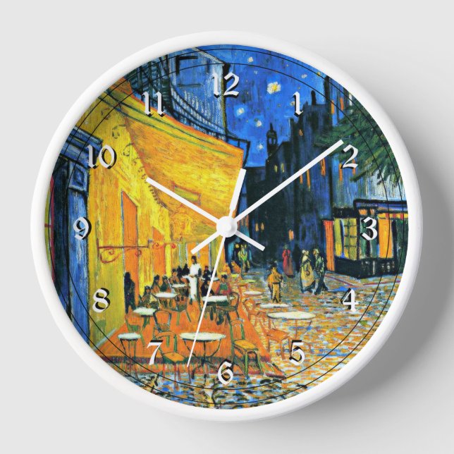 Horloge Van Gogh : Café Terrace Large Clock (Recto)