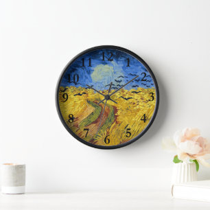 Horloge Van Gogh Champs de blé Impressionniste Peinture