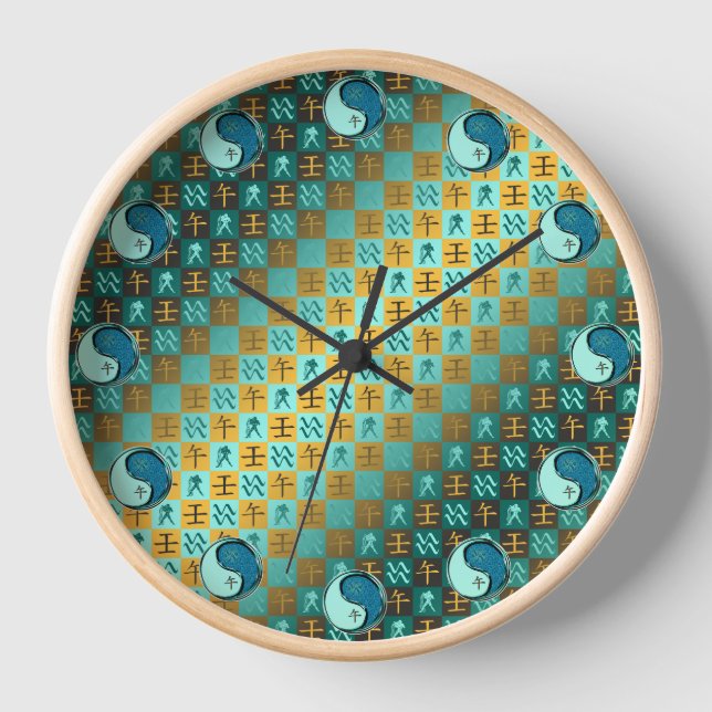Horloge Verseau & Cheval d'eau (Recto)