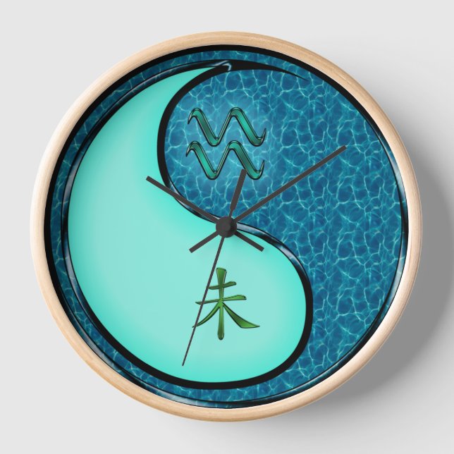 Horloge Verseau & Chèvre d'eau (Recto)