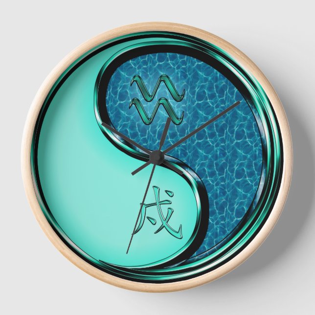 Horloge Verseau & Chien d'Eau (Recto)