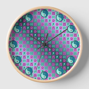 Horloge Verseau & Coq d'Eau