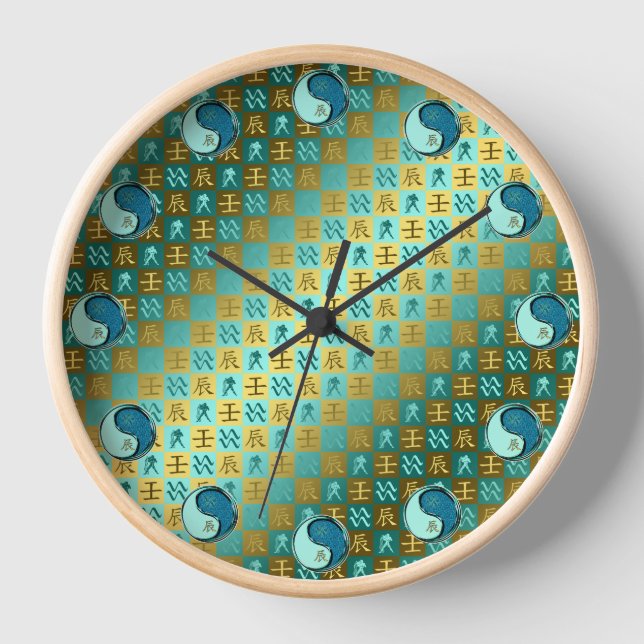 Horloge Verseau & Dragon d'eau (Recto)