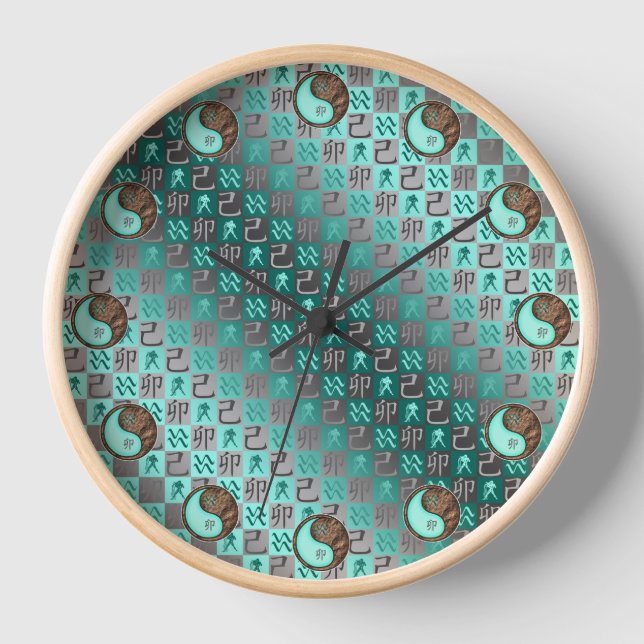 Horloge Verseau & Lapin de Terre (Recto)