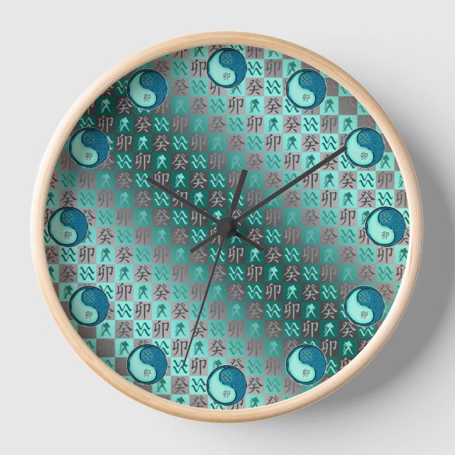 Horloge Verseau & Lapin d'eau (Recto)