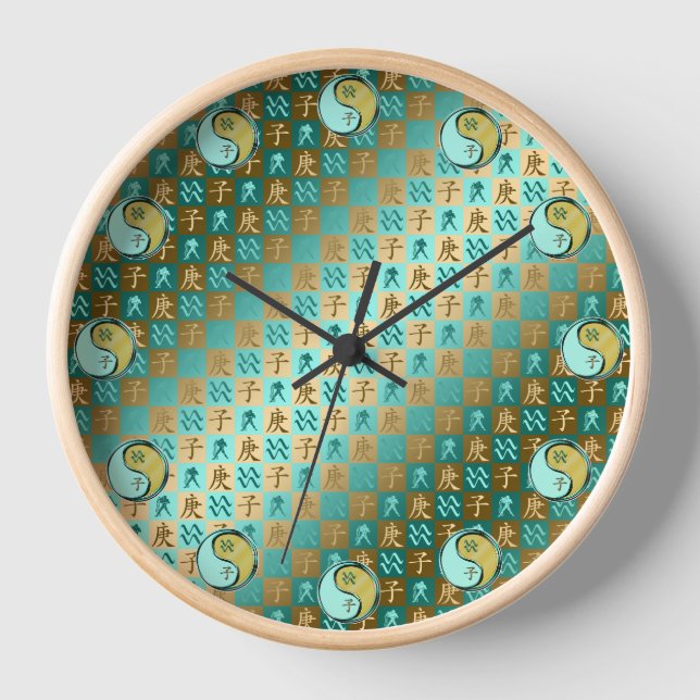 Horloge Verseau & Rat de Métal (Recto)