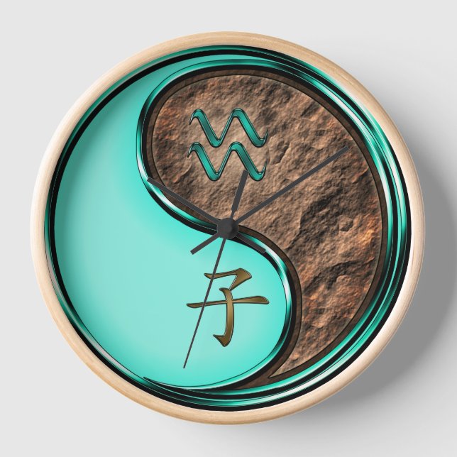 Horloge Verseau & Rat de Terre (Recto)