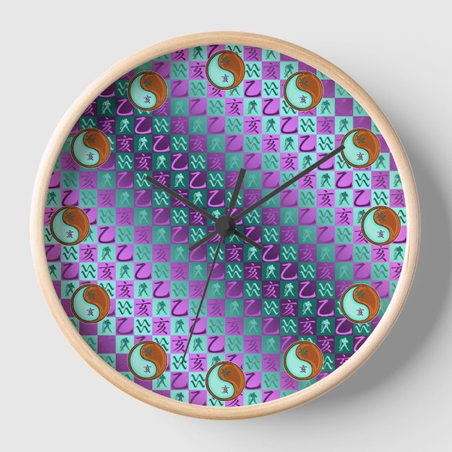Horloge Verseau & Sanglier de Bois (Recto)