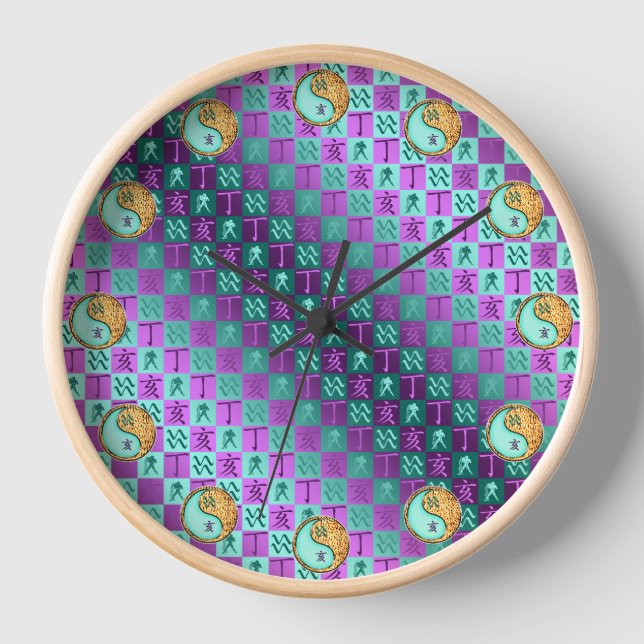 Horloge Verseau & Sanglier de Feu (Recto)