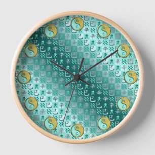 Horloge Verseau & Serpent Métal