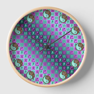 Horloge Verseau & Terre Sanglier
