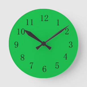 Horloge verte foncée Pastel