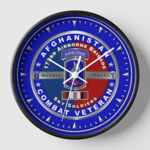 Horloge Vétéran de la 173e brigade aéroportée en Afghanist