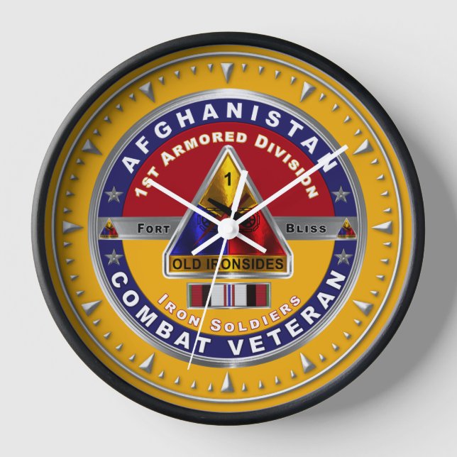 Horloge Vétéran de la 1re division blindée en Afghanistan  (Recto)