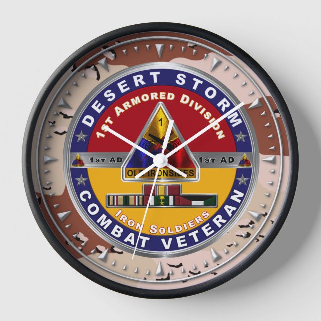 Horloge Vétéran de la 1re division blindée Storm Desert  (Recto)