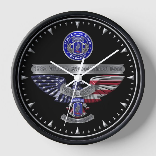 Horloge Vétéran de la brigade aéroportée 173 (Recto)