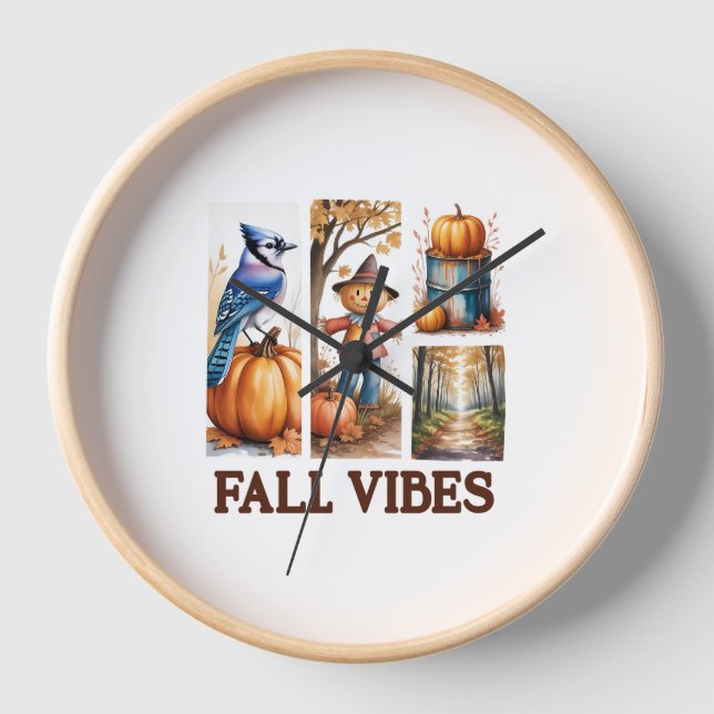 Horloge Vibes d'automne Vibes d'automne (Recto)