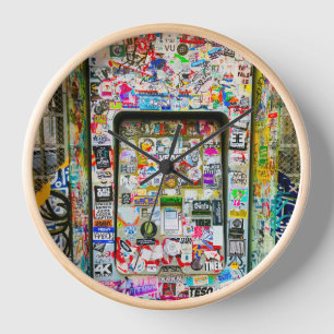 Horloge Vibrant Art, Graffiti Art