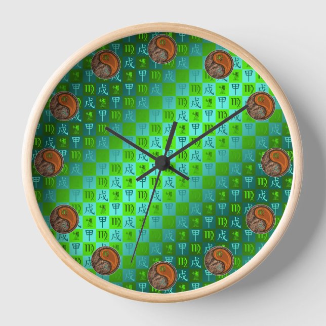 Horloge Vierge & Chien de Bois (Recto)