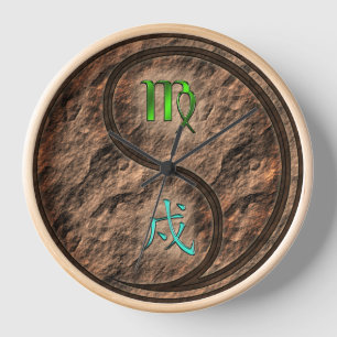 Horloge Vierge & Chien de Terre