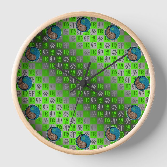 Horloge Vierge & Lapin d'Eau (Recto)