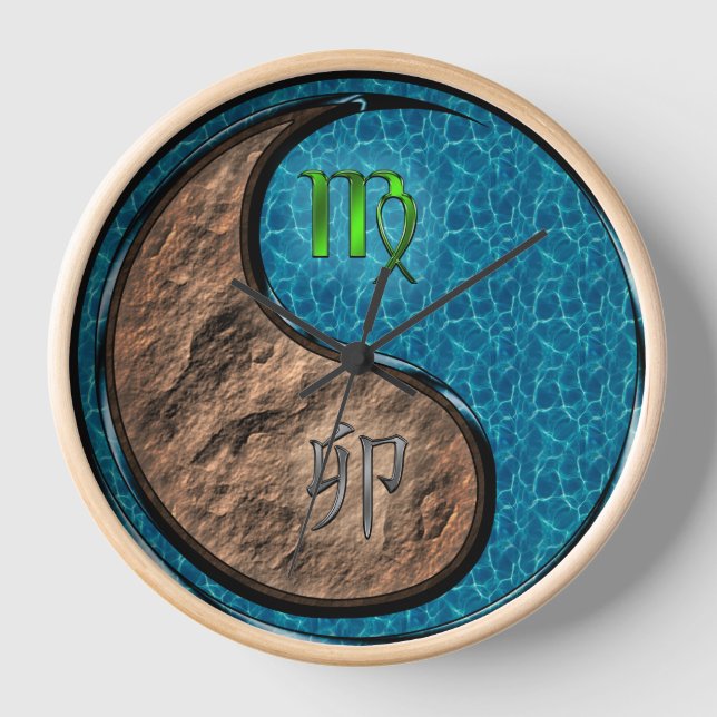 Horloge Vierge & Lapin d'Eau (Recto)