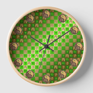 Horloge Vierge & Rat de feu