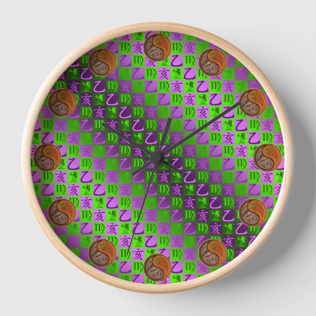 Horloge Vierge & Sanglier de Bois (Recto)