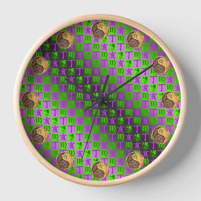 Horloge Vierge & Sanglier de Feu (Recto)