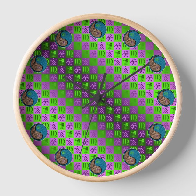 Horloge Vierge & Sanglier d'eau (Recto)