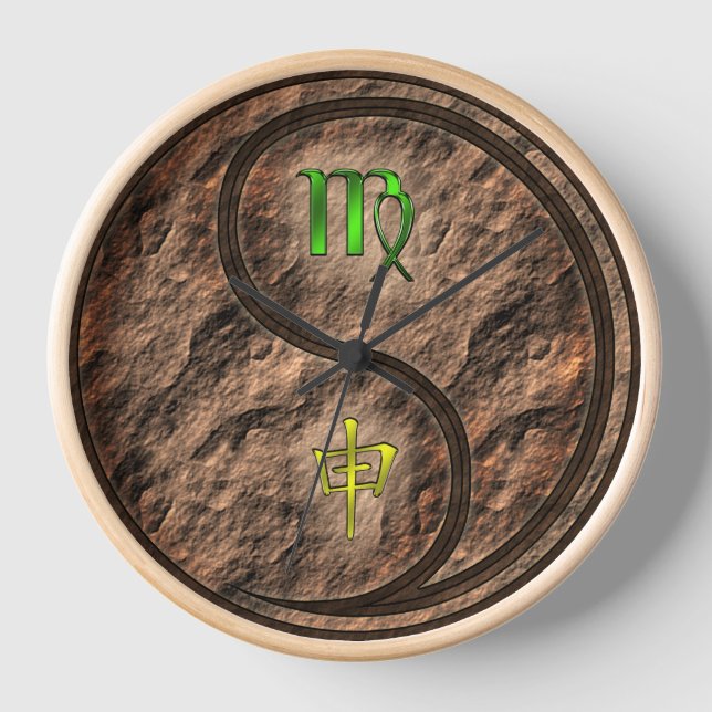 Horloge Vierge & Singe de Terre (Recto)