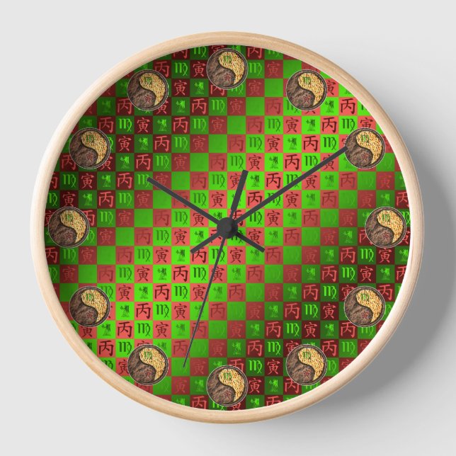 Horloge Vierge & Tigre de Feu (Recto)