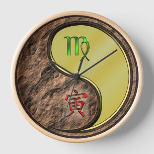 Horloge Vierge & Tigre de Métal