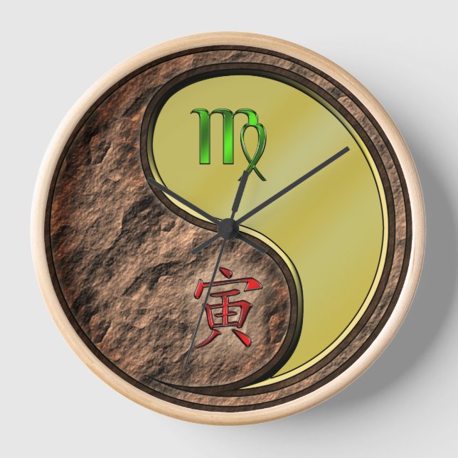 Horloge Vierge & Tigre de Métal (Recto)