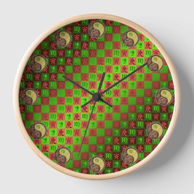 Horloge Vierge & Tigre de Métal (Recto)