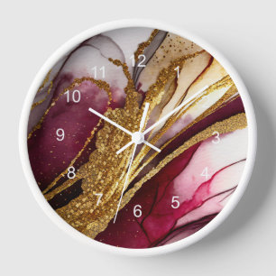Horloge Vin mousseux Abstrait ID1018
