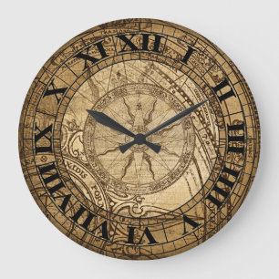 Horloge vintage d'art de boussole