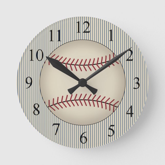 Horloge vintage de base-ball bleu (Recto)