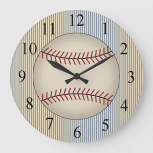 Horloge vintage de base-ball bleu