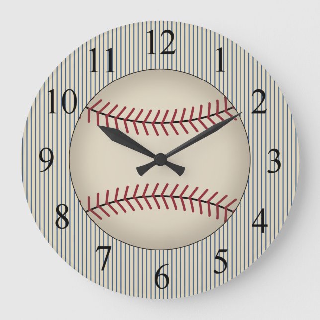 Horloge vintage de base-ball bleu (Recto)