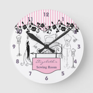 Horloge vintage de la salle de couture