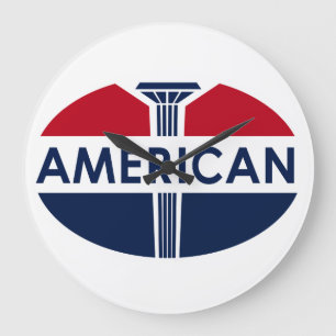 Horloge vintage de signe de station service