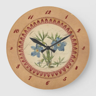 Horloge vintage de violettes