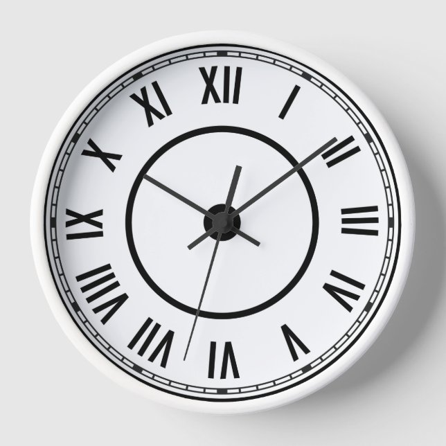 Horloge vintage des chiffres romains (Recto)