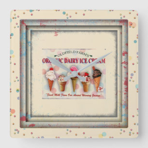 horloge vintage du glacier