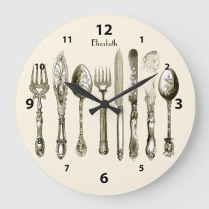 Horloge vintage du plateau repas